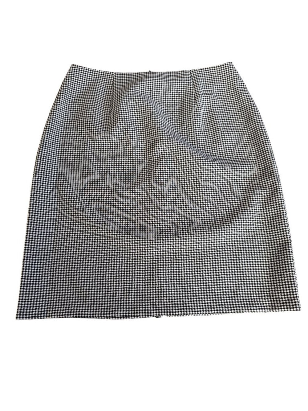 Connected Apparel Sz 12 Black and White Checked Pencil Skirt